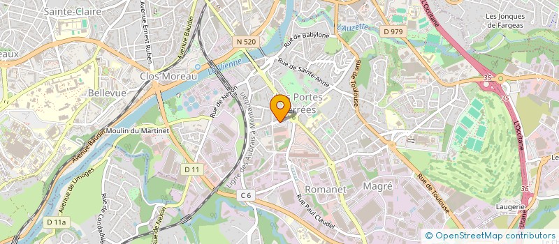 localisation de l'entreprise SAS CORDONNERIE EXPRESS à LIMOGES
