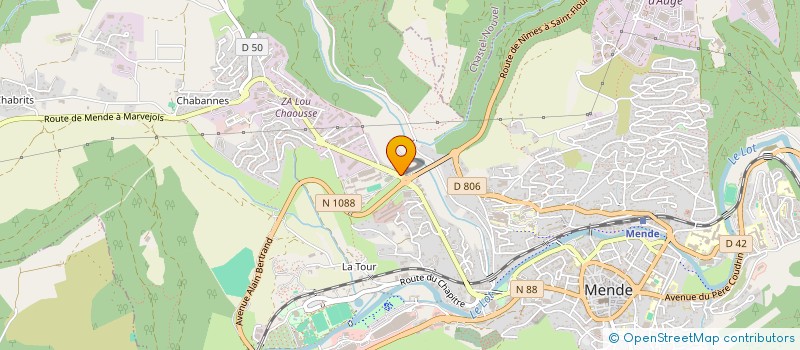 localisation de l'entreprise SAS CORE  MENDE