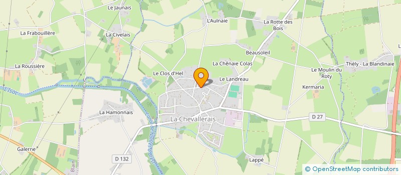 localisation de l'entreprise SAS CORLAND  LA CHEVALLERAIS