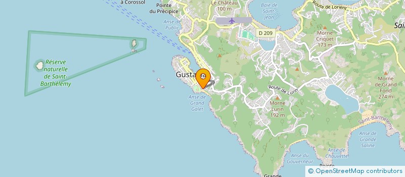 localisation de l'entreprise SAS COROSSOL BEACH à SAINT BARTHELEMY