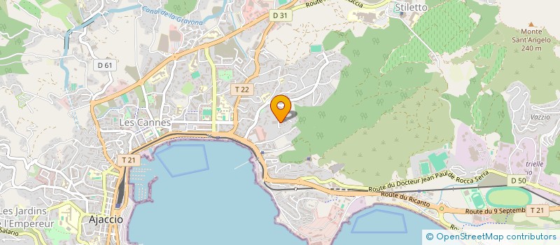 localisation de l'entreprise SAS CORSE CONCIERGERIE BNB  AJACCIO