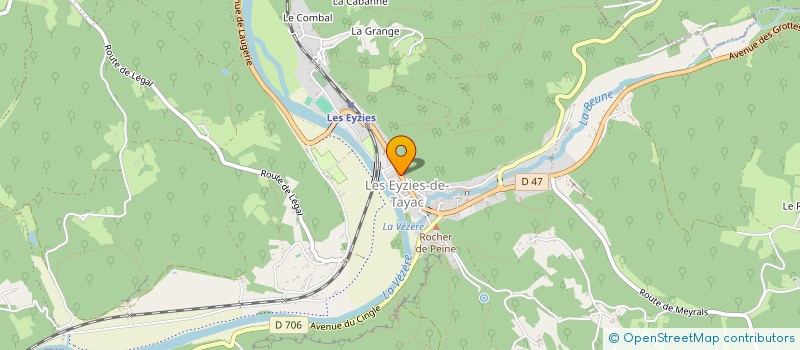 localisation de l'entreprise SAS COSSARDEAUX  LES EYZIES