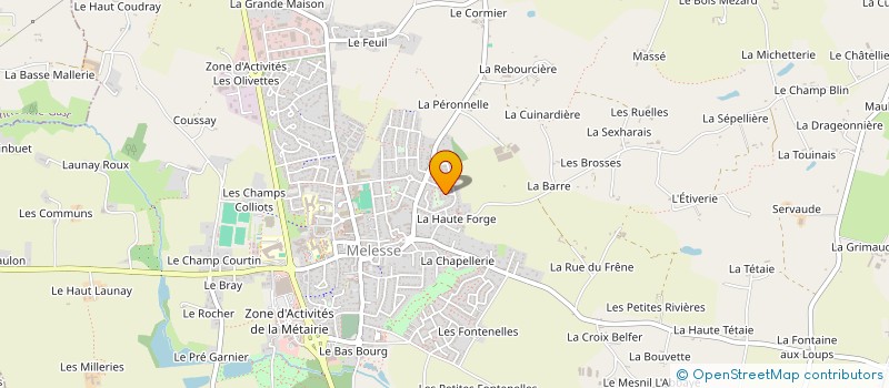 localisation de l'entreprise SAS COSSON  MELESSE