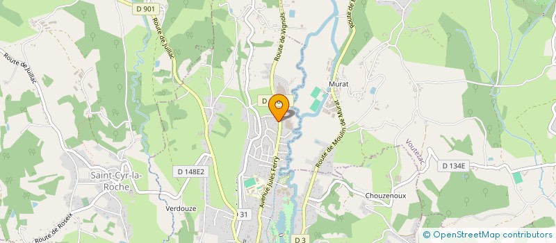 localisation de l'entreprise SAS COTE DESSOUS  OBJAT