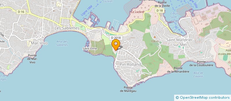 localisation de l'entreprise SAS COTRANS 83  SAINT-MANDRIER-SUR-MER