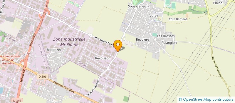 localisation de l'entreprise SAS COULAUD à GENAS