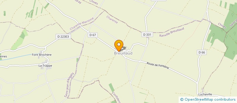 localisation de l'entreprise SAS COURONNAUD ENERGIES à RANVILLE-BREUILLAUD