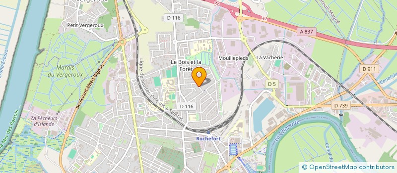 localisation de l'entreprise SAS COURTEO TRAVAUX  ROCHEFORT