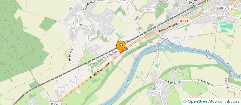 localisation de l'entreprise SAS COURTOIS  EVANS