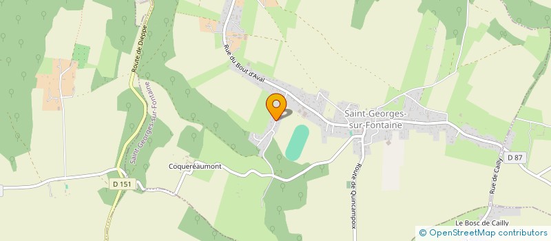 localisation de l'entreprise SAS COUVERTURE ROUENNAISE  SAINT-GEORGES-SUR-FONTAINE