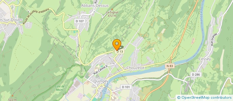 localisation de l'entreprise SAS CPBM  CHOUZELOT