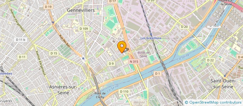 localisation de l'entreprise SAS CPF ASSISTANCES à GENNEVILLIERS