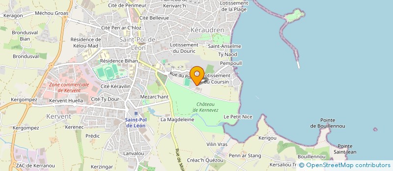 localisation de l'entreprise SAS CQLP  SAINT-POL-DE-LEON