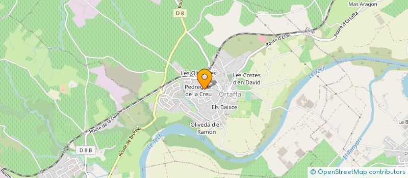 localisation de l'entreprise SAS CREA.MARKETING FRANCE à ORTAFFA