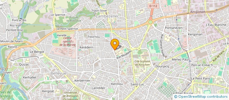 localisation de l'entreprise SAS CREACLOUD à BREST