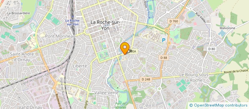 localisation de l'entreprise SAS CREAVET à LA ROCHE-SUR-YON