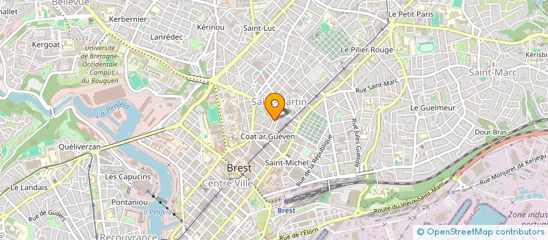 localisation de l'entreprise SAS CREIGNOU ARNAUD à BREST