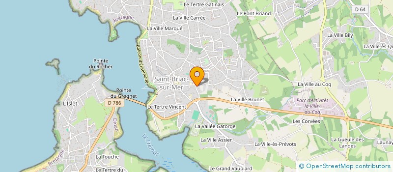 localisation de l'entreprise SAS CRESCENDO  SAINT-BRIAC-SUR-MER
