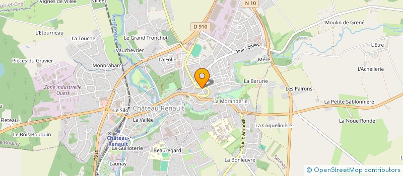 localisation de l'entreprise SAS CRIK  CHATEAU-RENAULT