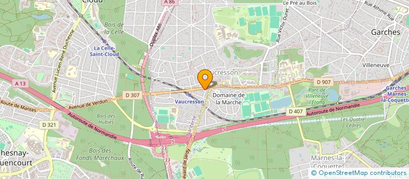 localisation de l'entreprise SAS CROC EMOI à VAUCRESSON