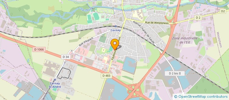 localisation de l'entreprise SAS CROISIERE OCCASIONS  CERNAY