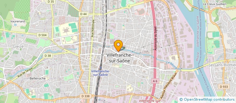 localisation de l'entreprise SAS CROUSTILLANT CALADOIS à VILLEFRANCHE-SUR-SAONE