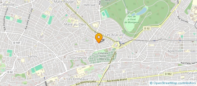 localisation de l'entreprise SAS CRUGERE FUNERAIRE à LE HAVRE