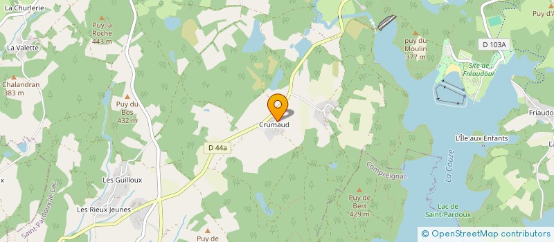 localisation de l'entreprise SAS CRUMAUD à SAINT-PARDOUX-LE-LAC