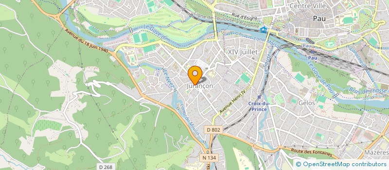 localisation de l'entreprise SAS CRYOSSAU à MAZERES-LEZONS