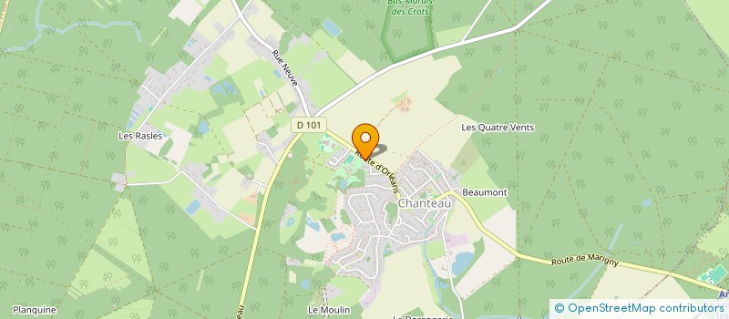 localisation de l'entreprise SAS CTL IMMO à CHANTEAU