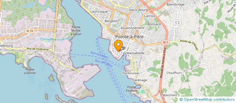 localisation de l'entreprise SAS CTP à POINTE-A-PITRE