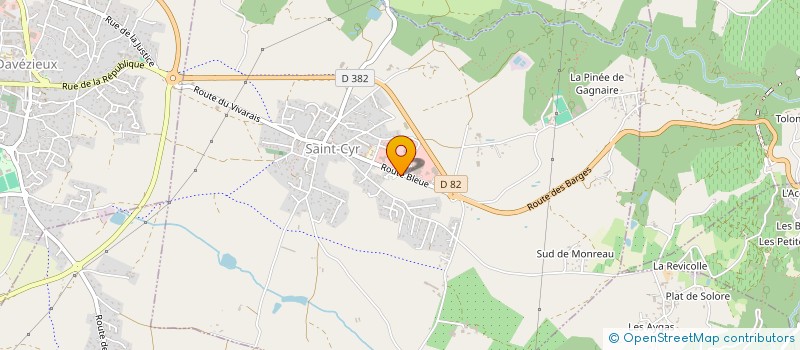 localisation de l'entreprise SAS CTPL SAINT-CYR  SAINT-CYR