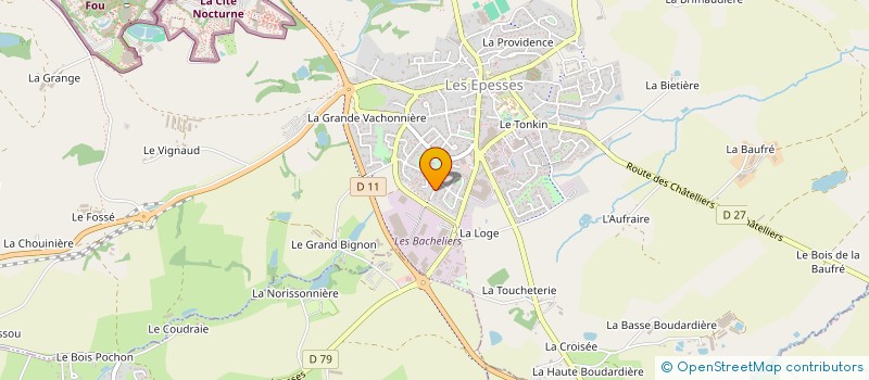 localisation de l'entreprise SAS CTVM  LES EPESSES