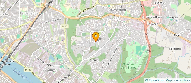 localisation de l'entreprise SAS CUBIK'S à FLOIRAC