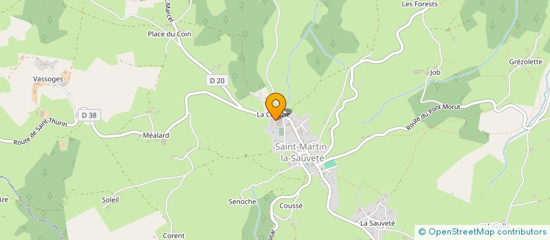 localisation de l'entreprise SAS CUISSON à SAINT-MARTIN-LA-SAUVETE
