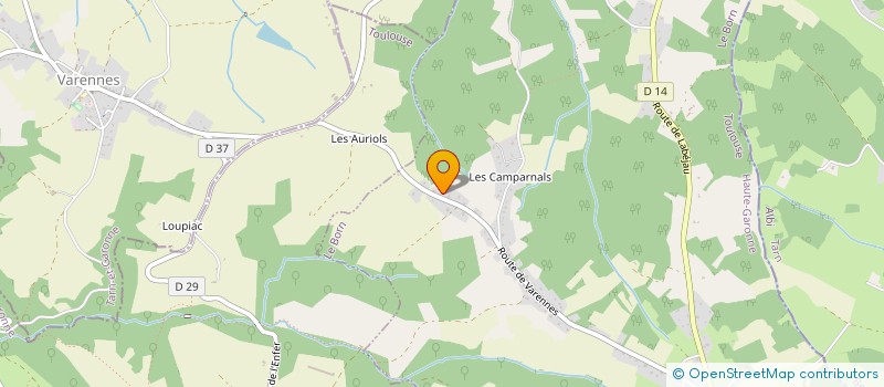 localisation de l'entreprise SAS CV  LE BORN