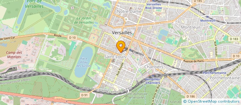 localisation de l'entreprise SAS CV VERSAILLES à VERSAILLES