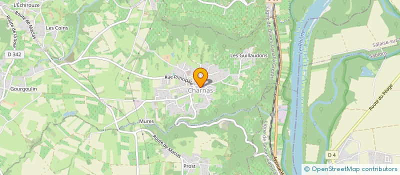 localisation de l'entreprise SAS CVD  VINZIEUX