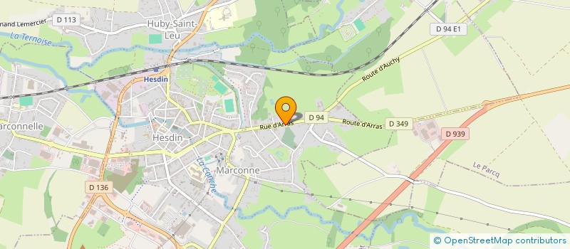 localisation de l'entreprise SAS CVDR à HESDIN