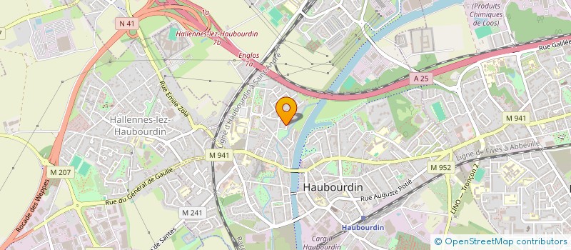 localisation de l'entreprise SAS CVS 2G  HAUBOURDIN