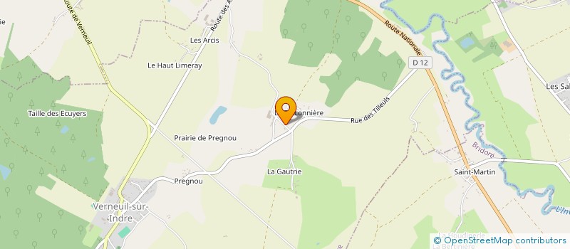 localisation de l'entreprise SAS CYCLAMEN  VERNEUIL-SUR-INDRE