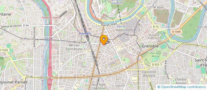 localisation de l'entreprise SAS CYLAM  GRENOBLE
