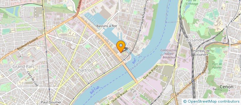 localisation de l'entreprise SAS D'ARCHITECTURE BROCHET LAJUS PUEYO à BORDEAUX