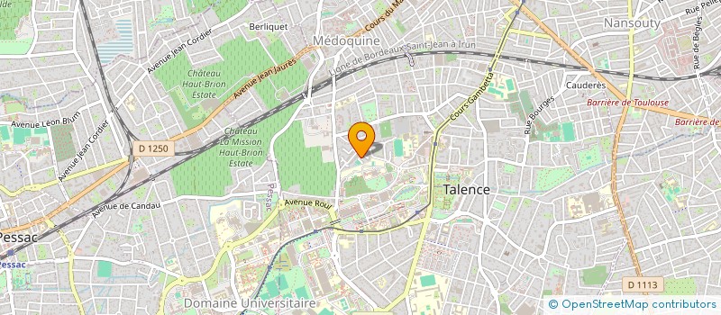 localisation de l'entreprise SAS D'ARCHITECTURE THIERRY BOUTIN  TALENCE