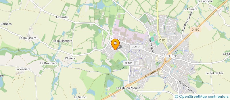 localisation de l'entreprise SAS D.E.E.C INVEST  LA FERRIERE