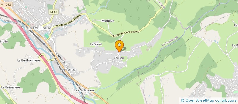 localisation de l'entreprise SAS D'ECULIEU  LA FOUILLOUSE