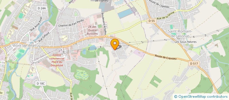 localisation de l'entreprise SAS D'EXPLOITATION D'ENTREPRISE DA COSTA  TIGNIEU-JAMEYZIEU