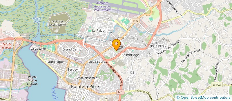 localisation de l'entreprise SAS D'EXPLOITATION DE SNACK RESTAURANT ET BAR à LES ABYMES