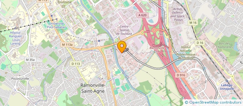 localisation de l'entreprise SAS D. GERARD  RAMONVILLE-SAINT-AGNE