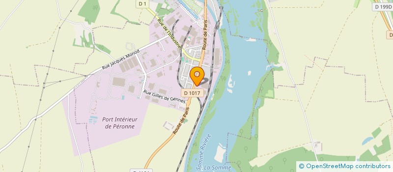 localisation de l'entreprise SAS D.N.E.X.  PERONNE